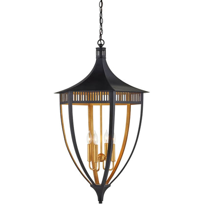 Currey and Company Wycombe 4 Light 24" Wide Taper Candle Pendant