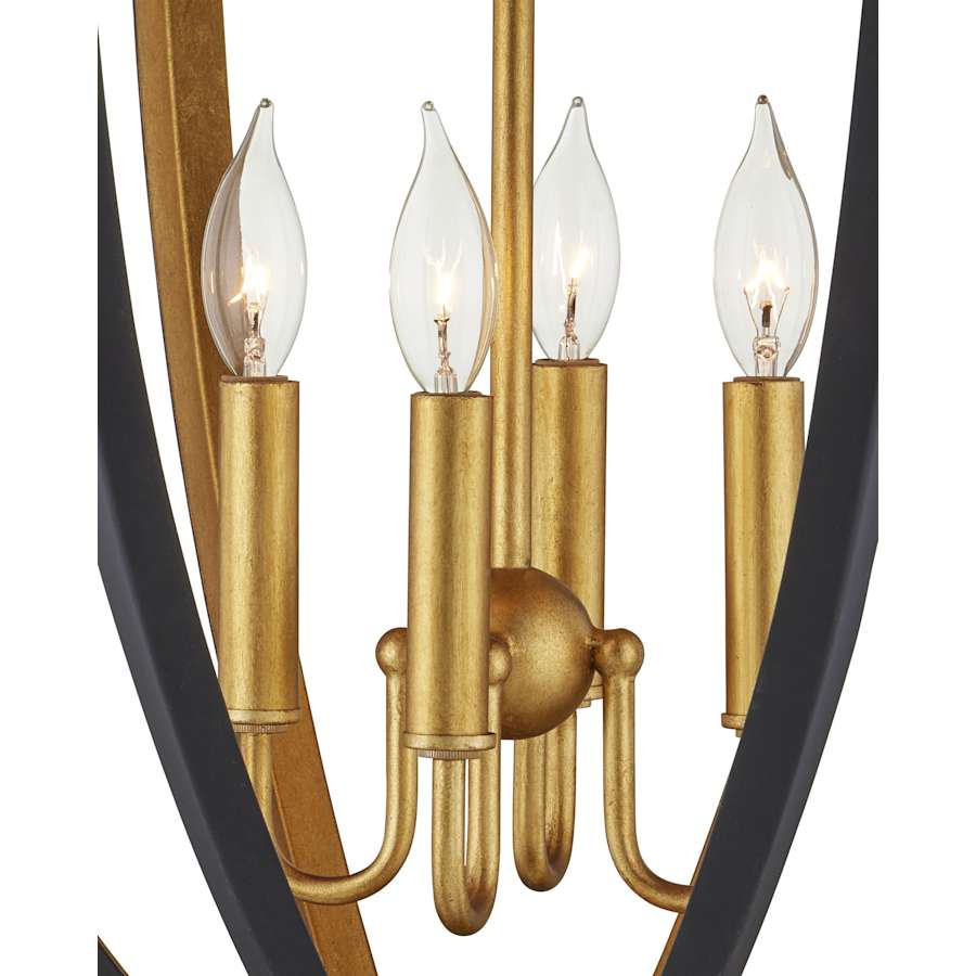 Currey and Company Wycombe 4 Light 24" Wide Taper Candle Pendant