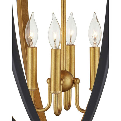 Currey and Company Wycombe 4 Light 24" Wide Taper Candle Pendant