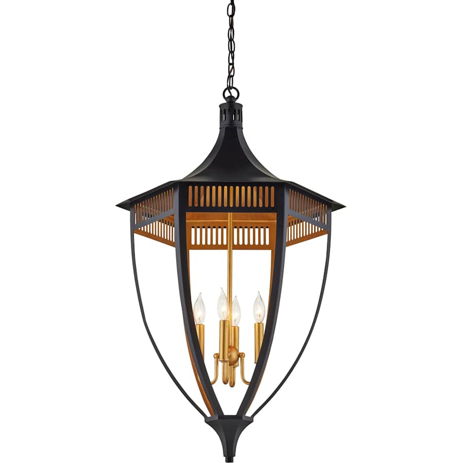 Currey and Company Wycombe 4 Light 24" Wide Taper Candle Pendant