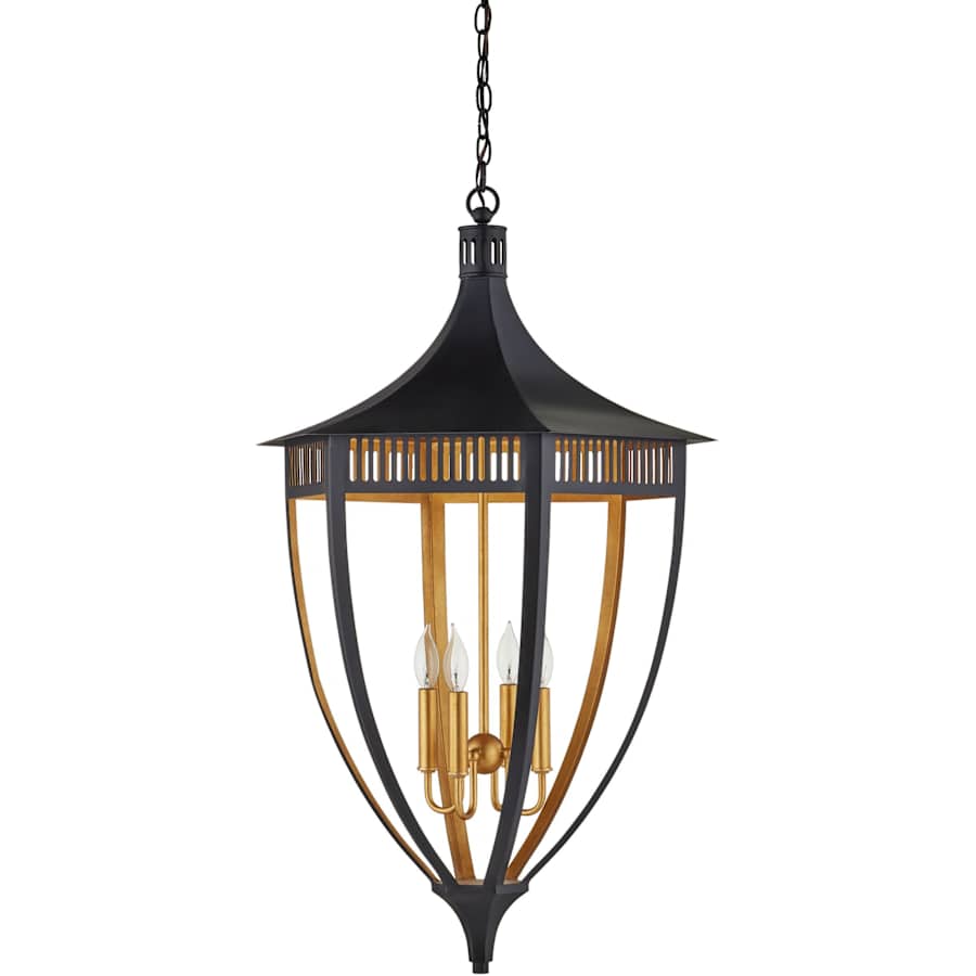 Currey and Company Wycombe 4 Light 24" Wide Taper Candle Pendant