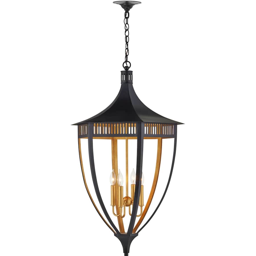 Currey and Company Wycombe 4 Light 24" Wide Taper Candle Pendant