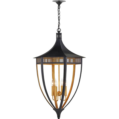 Currey and Company Wycombe 4 Light 24" Wide Taper Candle Pendant