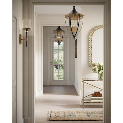 Currey and Company Wycombe 4 Light 24" Wide Taper Candle Pendant