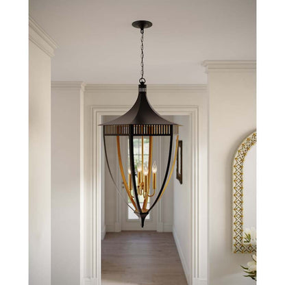 Currey and Company Wycombe 4 Light 24" Wide Taper Candle Pendant