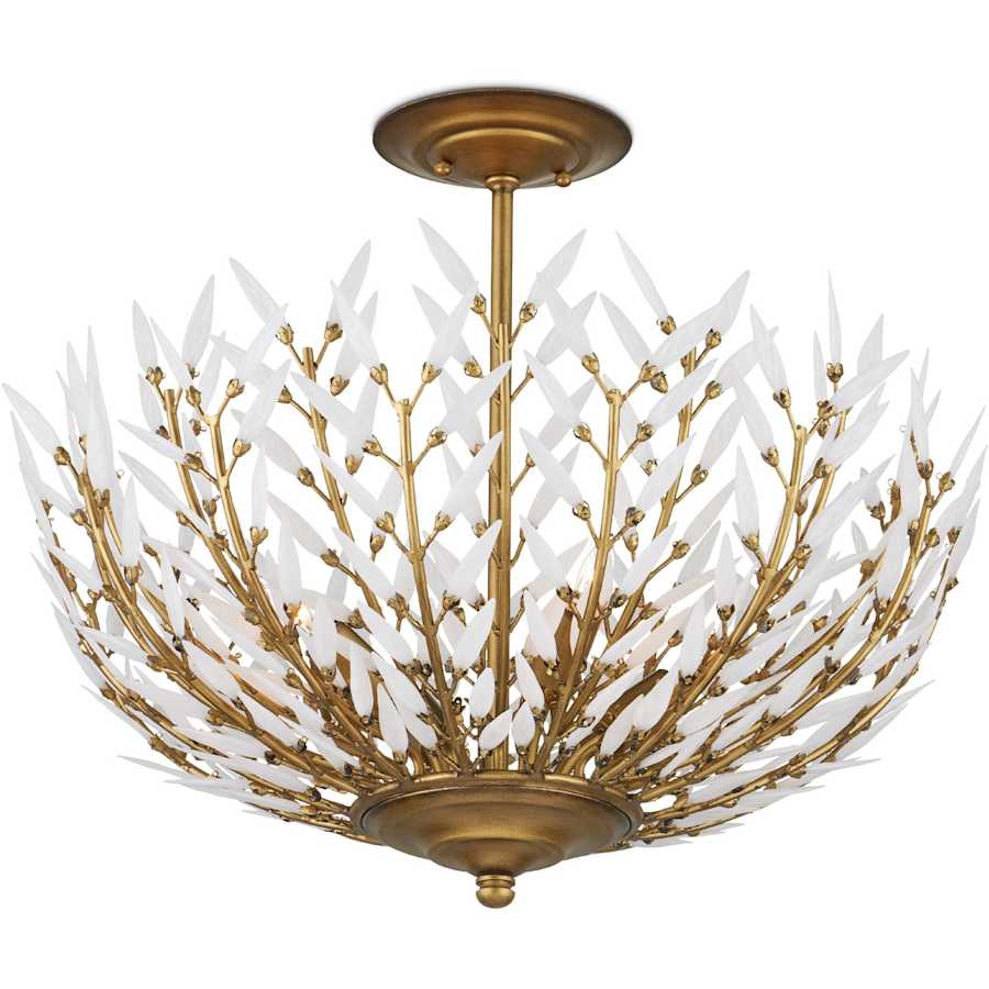 Currey and Company Magnum Opus 4 Light 23" Wide Semi-Flush Bowl Ceiling Fixture