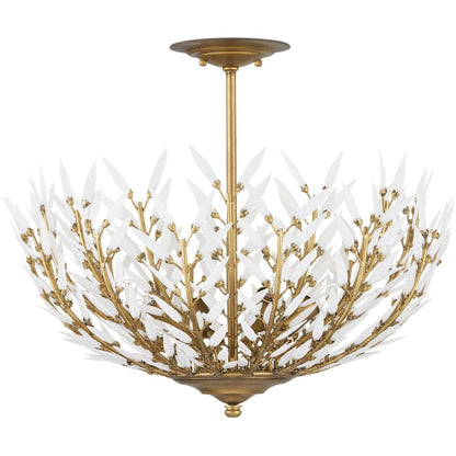 Currey and Company Magnum Opus 4 Light 23" Wide Semi-Flush Bowl Ceiling Fixture