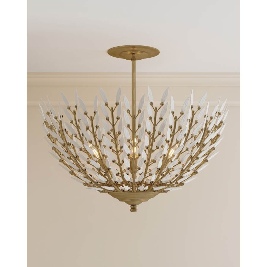 Currey and Company Magnum Opus 4 Light 23" Wide Semi-Flush Bowl Ceiling Fixture