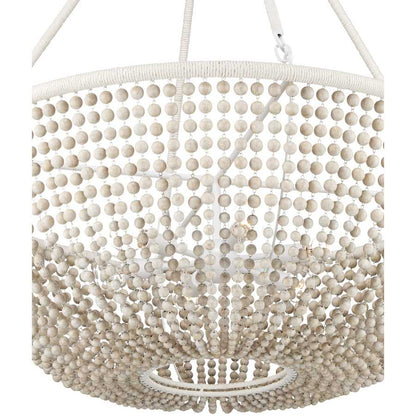 Currey and Company Wychwood 6 Light 32" Wide Beaded Chandelier