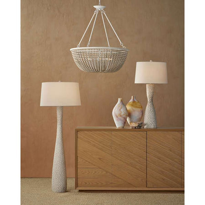 Currey and Company Wychwood 6 Light 32" Wide Beaded Chandelier