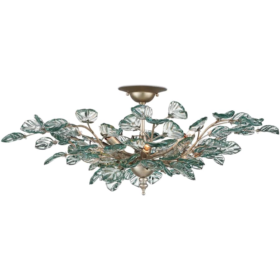 Currey and Company Baobab 8 Light 34" Wide Semi-flush Ceiling Fixture