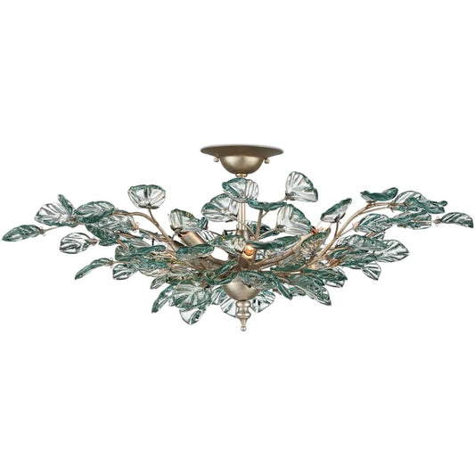 Currey and Company Baobab 8 Light 34" Wide Semi-flush Ceiling Fixture
