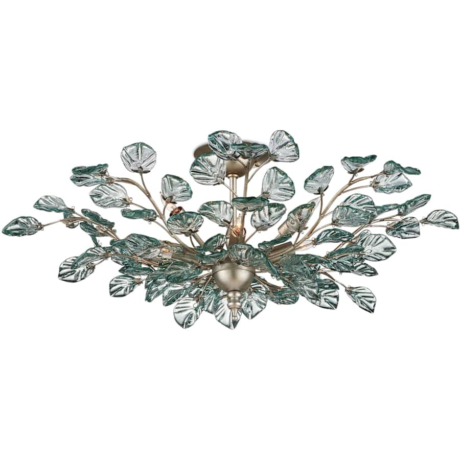 Currey and Company Baobab 8 Light 34" Wide Semi-flush Ceiling Fixture
