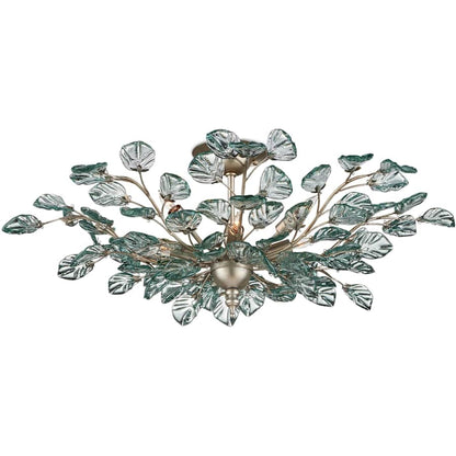 Currey and Company Baobab 8 Light 34" Wide Semi-flush Ceiling Fixture
