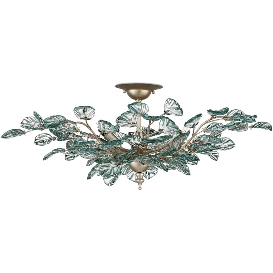 Currey and Company Baobab 8 Light 34" Wide Semi-flush Ceiling Fixture