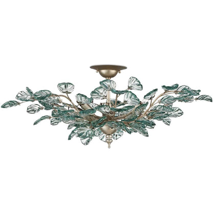 Currey and Company Baobab 8 Light 34" Wide Semi-flush Ceiling Fixture