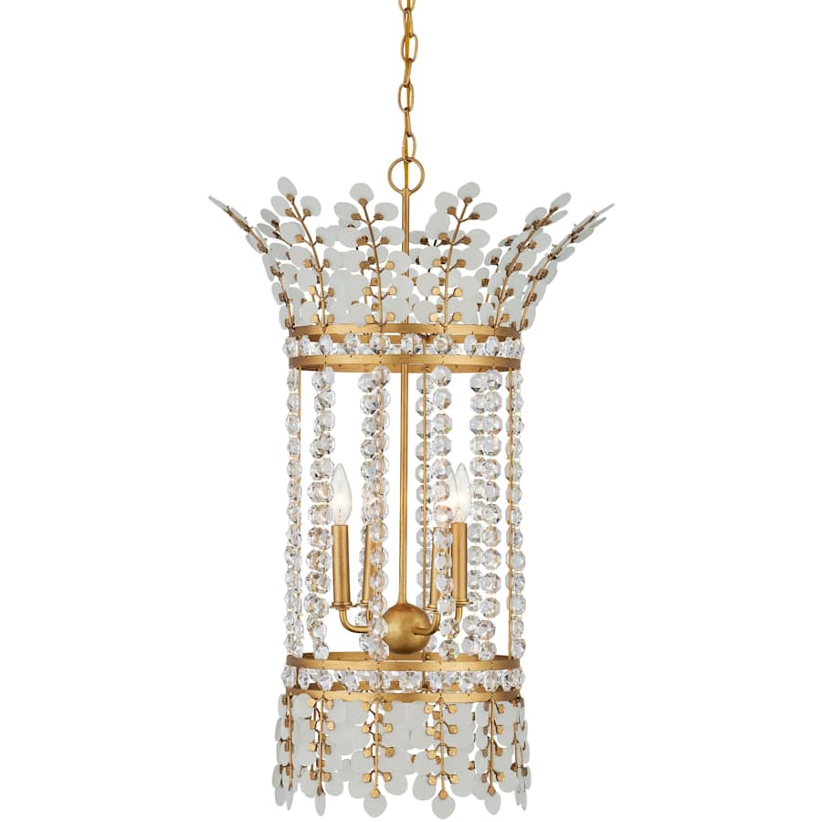 Currey and Company Bradshaw 4 Light 20" Wide Crystal Pendant