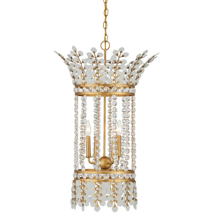 Currey and Company Bradshaw 4 Light 20" Wide Crystal Pendant