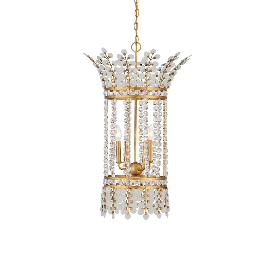 Currey and Company Bradshaw 4 Light 20" Wide Crystal Pendant