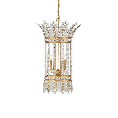 Currey and Company Bradshaw 4 Light 20" Wide Crystal Pendant