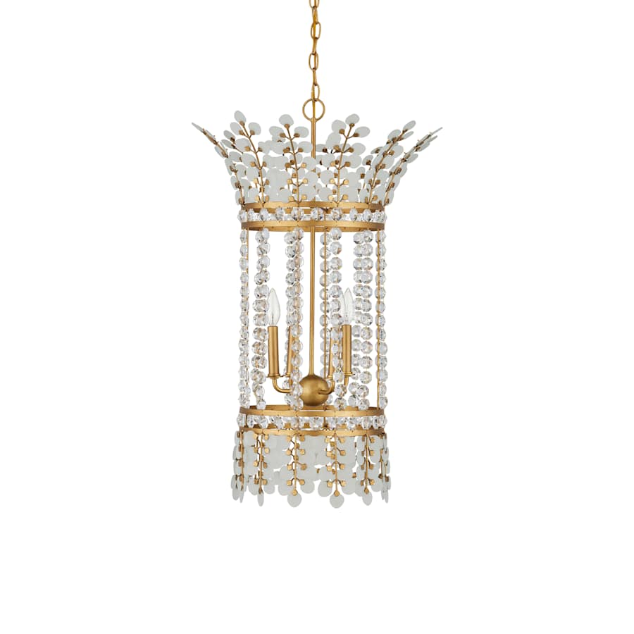 Currey and Company Bradshaw 4 Light 20" Wide Crystal Pendant