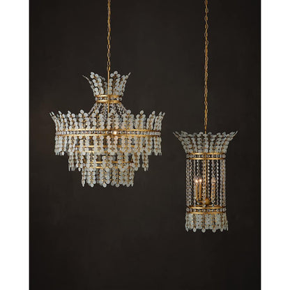 Currey and Company Bradshaw 4 Light 20" Wide Crystal Pendant