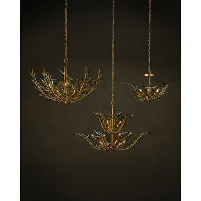 Currey and Company Babylon 8 Light 44" Wide Wrought Iron Chandelier