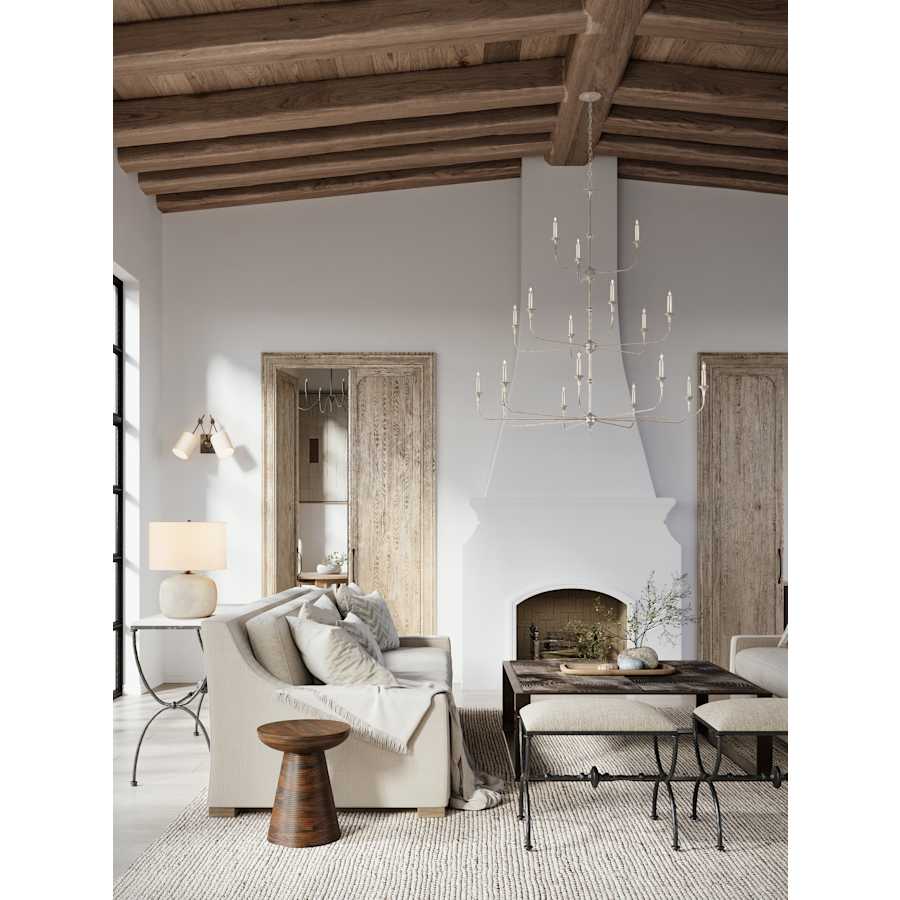Currey and Company Nottaway 18 Light 60" Wide Wrought Iron Candle Style Chandelier