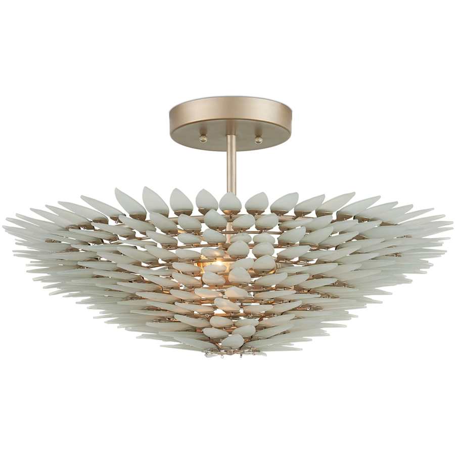 Currey and Company Dahlia 3 Light 22" Wide Semi-Flush Bowl Ceiling Fixture