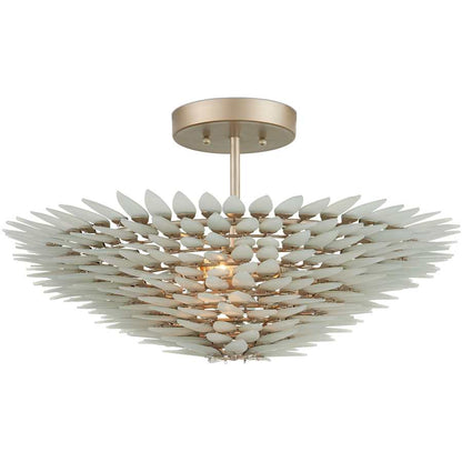 Currey and Company Dahlia 3 Light 22" Wide Semi-Flush Bowl Ceiling Fixture