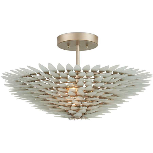 Currey and Company Dahlia 3 Light 22" Wide Semi-Flush Bowl Ceiling Fixture