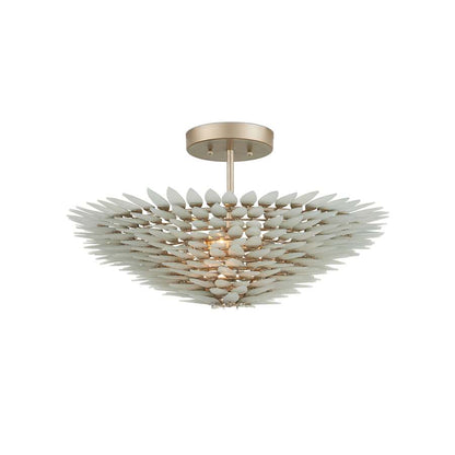 Currey and Company Dahlia 3 Light 22" Wide Semi-Flush Bowl Ceiling Fixture