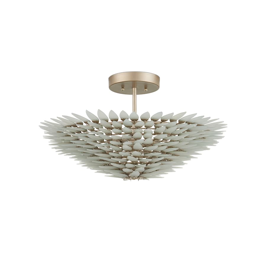 Currey and Company Dahlia 3 Light 22" Wide Semi-Flush Bowl Ceiling Fixture
