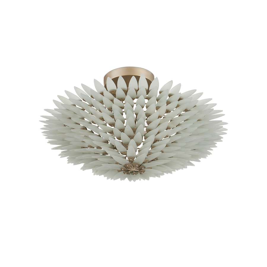 Currey and Company Dahlia 3 Light 22" Wide Semi-Flush Bowl Ceiling Fixture