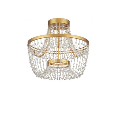 Currey and Company Mademoiselle 22" Wide Semi-Flush Ceiling Fixture