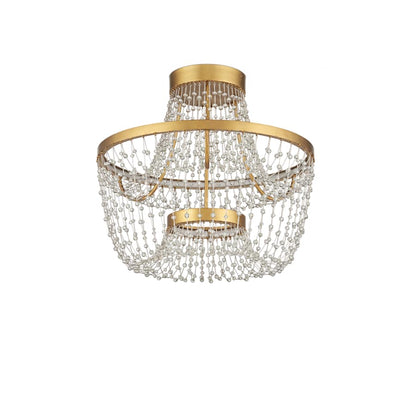 Currey and Company Mademoiselle 22" Wide Semi-Flush Ceiling Fixture