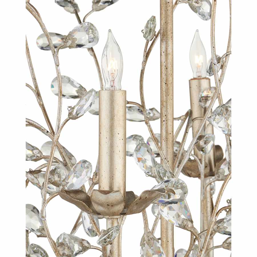 Currey and Company Crystal Bud 28" Wide 6 Light 1 Tier Chandelier