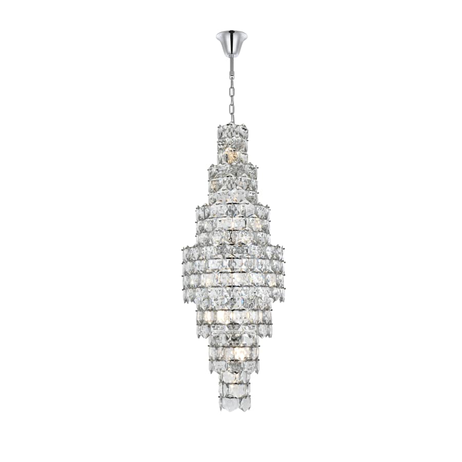 Elegant Lighting Adaline 26 Light 24" Wide Waterfall Chandelier
