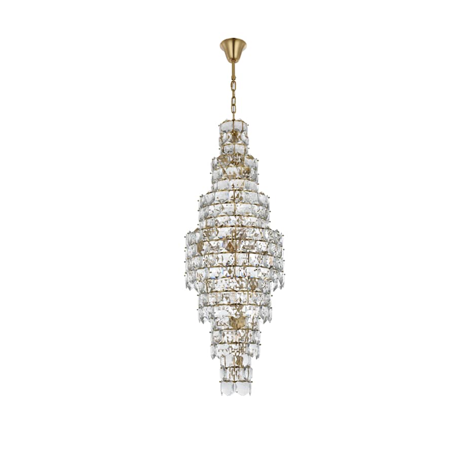 Elegant Lighting Adaline 26 Light 24" Wide Waterfall Chandelier