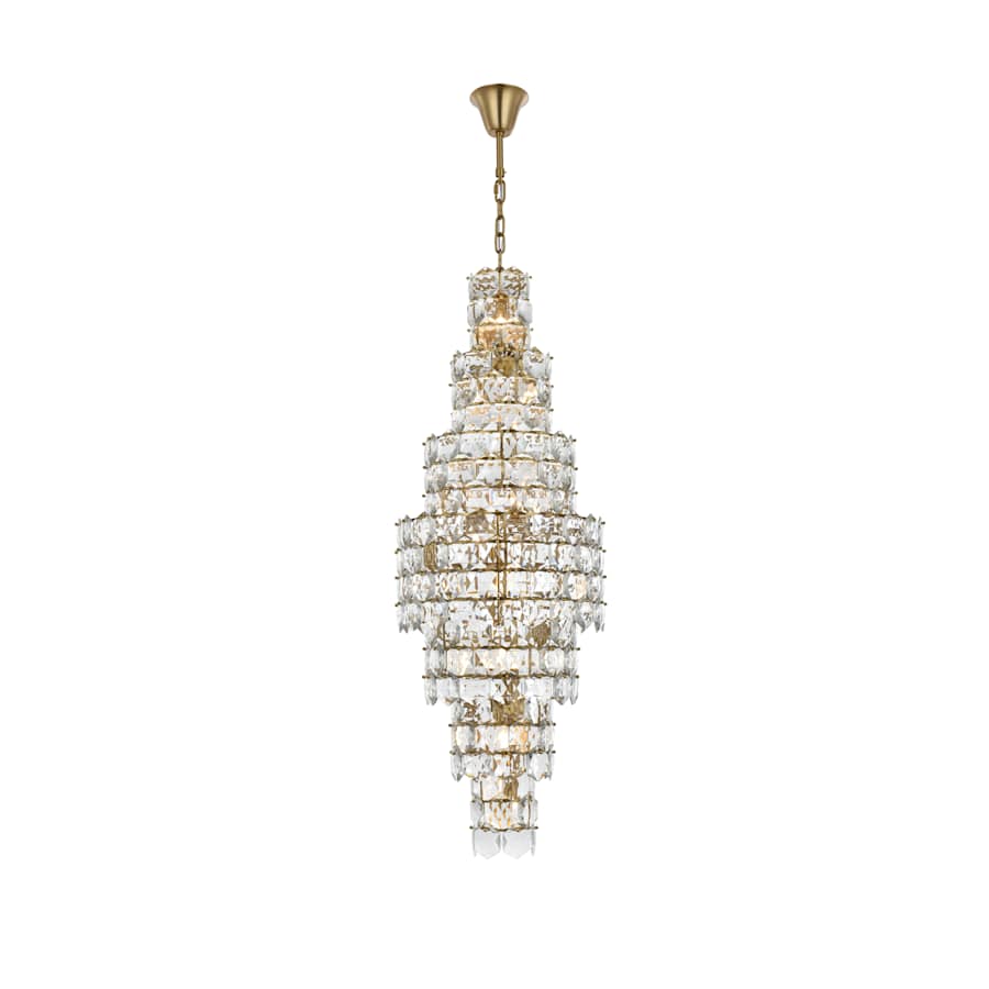Elegant Lighting Adaline 26 Light 24" Wide Waterfall Chandelier