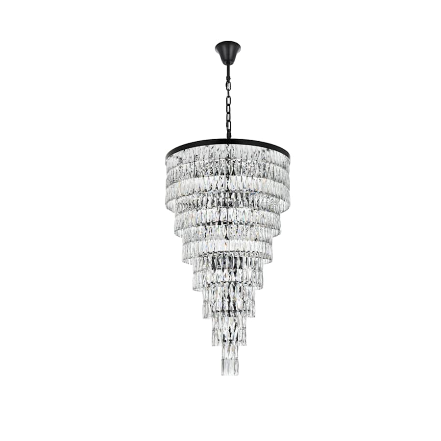 Elegant Lighting Josephine 41 Light 32" Wide Waterfall Chandelier