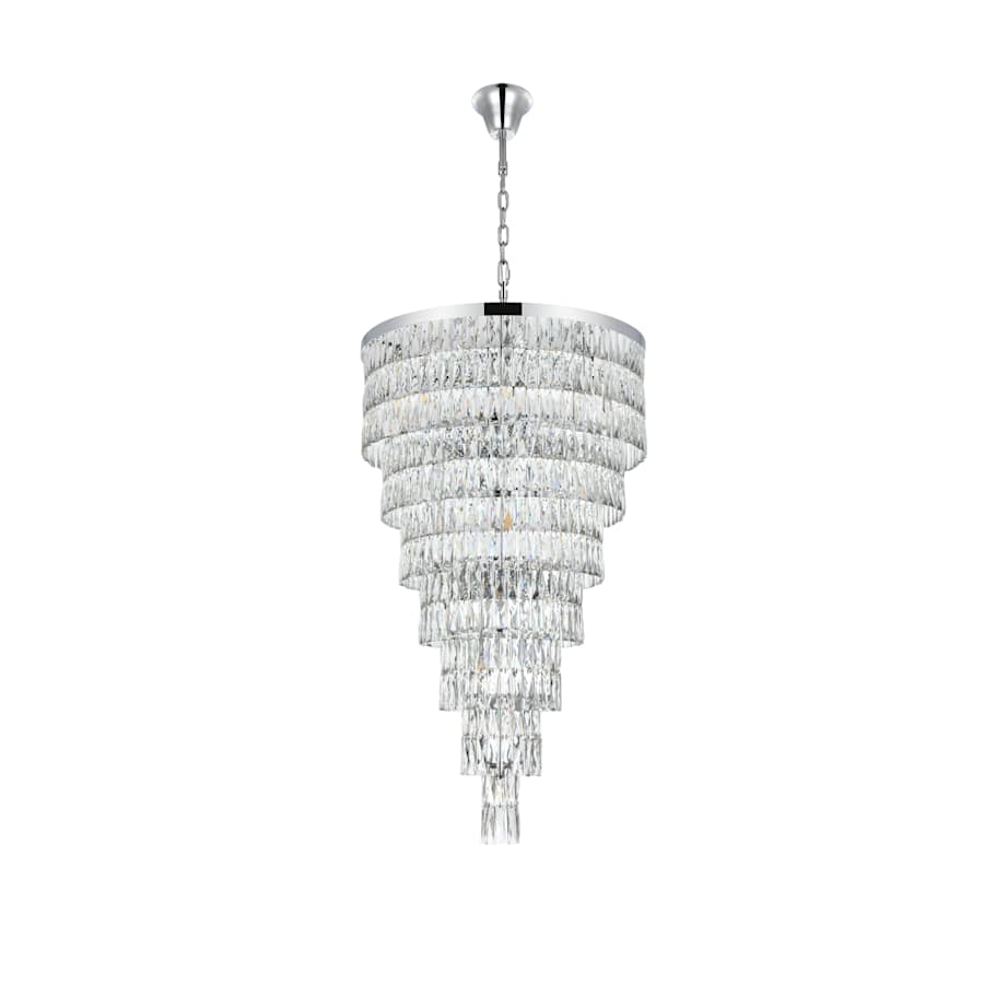 Elegant Lighting Josephine 41 Light 32" Wide Waterfall Chandelier