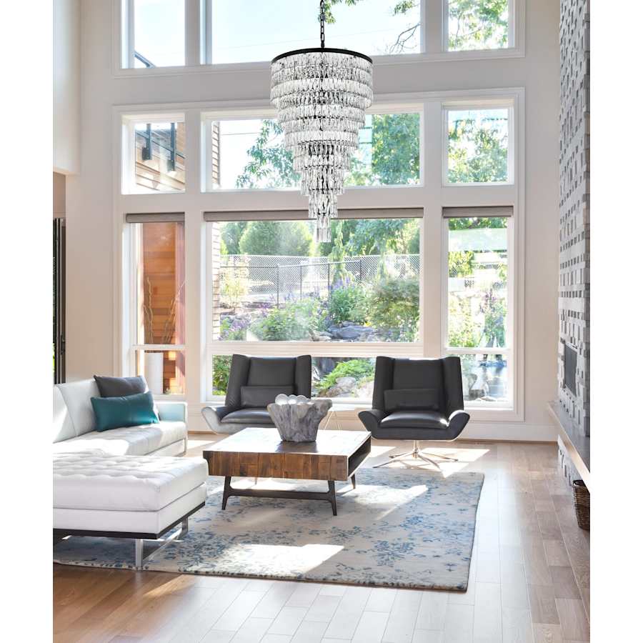 Elegant Lighting Josephine 41 Light 32" Wide Waterfall Chandelier