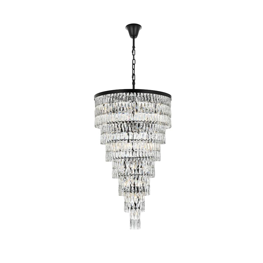 Elegant Lighting Josephine 41 Light 32" Wide Waterfall Chandelier