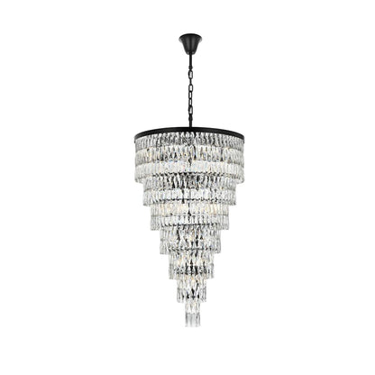 Elegant Lighting Josephine 41 Light 32" Wide Waterfall Chandelier