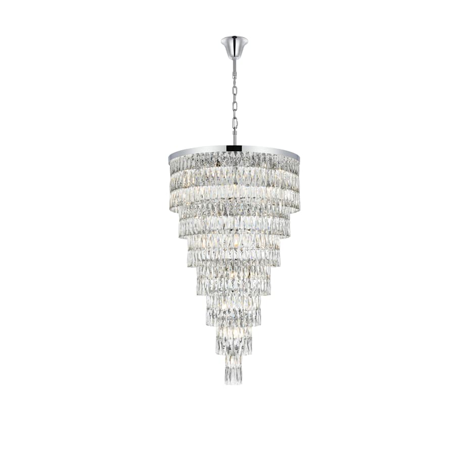 Elegant Lighting Josephine 41 Light 32" Wide Waterfall Chandelier