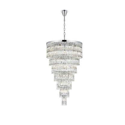 Elegant Lighting Josephine 41 Light 32" Wide Waterfall Chandelier