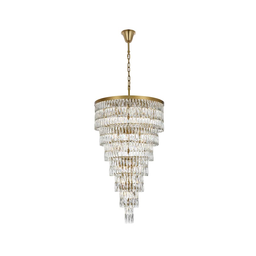 Elegant Lighting Josephine 41 Light 32" Wide Waterfall Chandelier