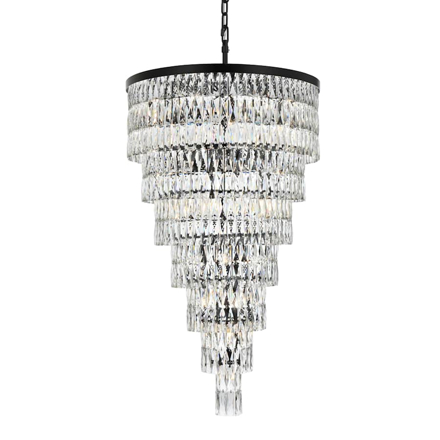 Elegant Lighting Josephine 41 Light 32" Wide Waterfall Chandelier