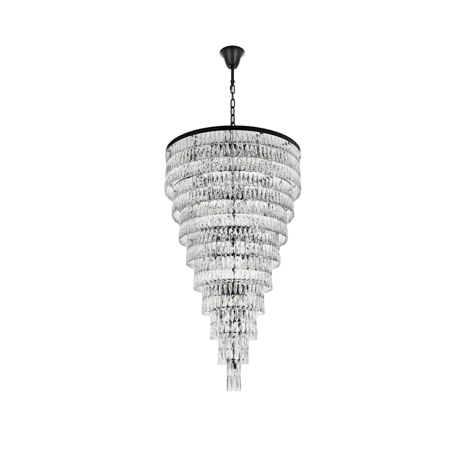 Elegant Lighting Josephine 61 Light 41" Wide Waterfall Chandelier